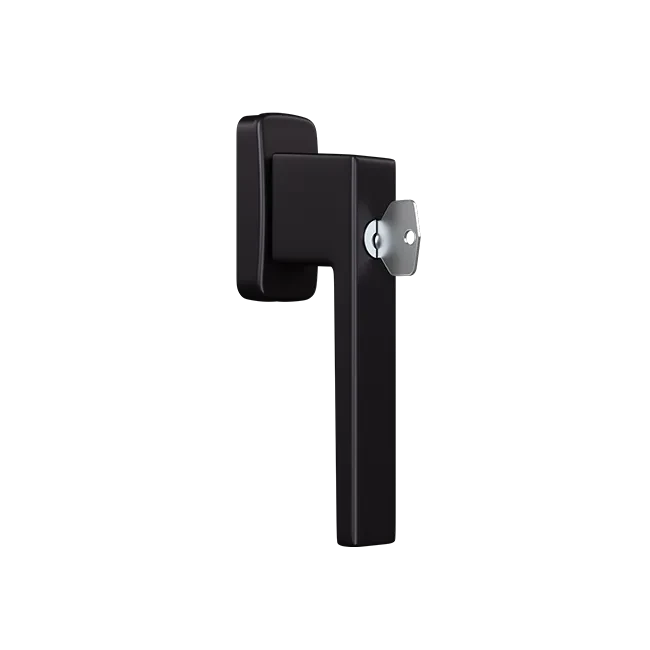 Window handle with a key - Kwadrat (RAL8019)