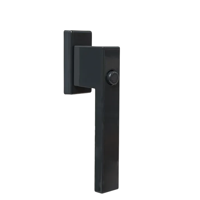 Window handle with a button - Dublin (RAL7016)