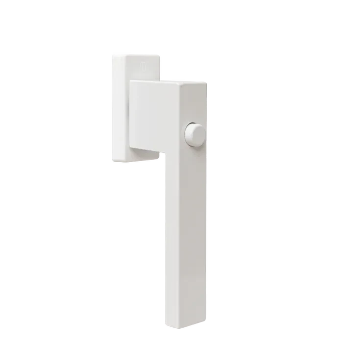 Window handle with a button - Dublin (white - RAL9016)