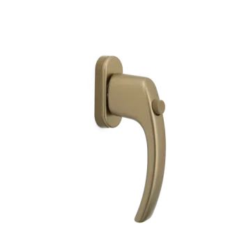 Window handle with a button (olive)