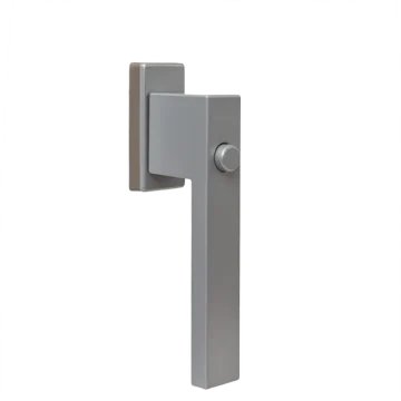 Window handle with a button - Dublin (silver)