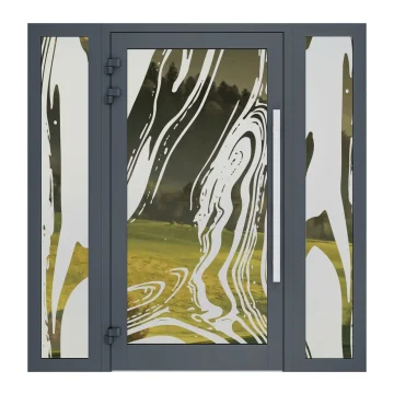 Sandblasted glass example 2