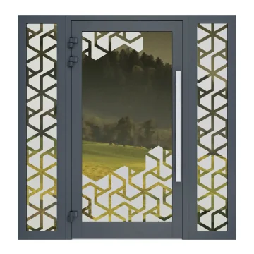 Sandblasted glass example 7