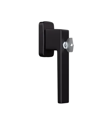 Window handle with a key - Kwadrat (RAL8019)
