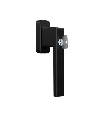 Window handle with a key - Kwadrat (RAL 9005)